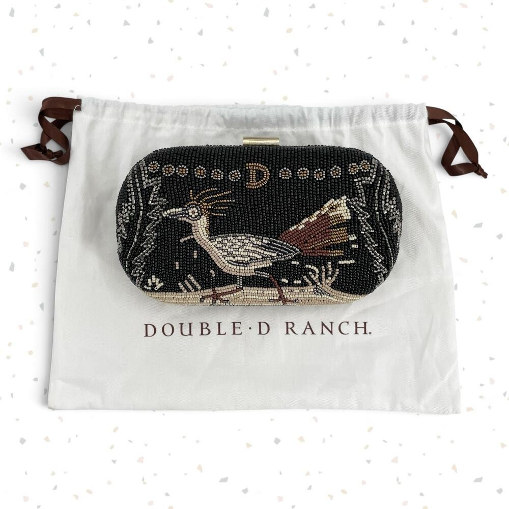 Double D Ranch Roadrunner Beaded Clutch Evening Bag Formal Rodeo Western Style